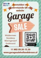 Garage sale op 11 mei! Doet u mee?, Diversen, Rommelmarktspullen, Ophalen of Verzenden, Zo goed als nieuw