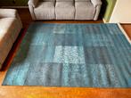 Blauw patchwork vloerkleed 200x290, Ophalen, Blauw, Zo goed als nieuw, 200 cm of meer