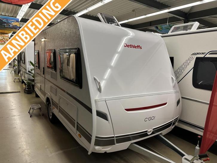 Dethleffs C'Go 415 QL +mover+luifel+fietsendrager, Caravans en Kamperen, Caravans, Bedrijf, tot en met 3, 750 - 1000 kg, Standaardzit