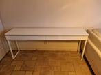 Sidetable, Bureau, Ikea Besta Burs, Wit Hoogglans 180x40, Huis en Inrichting, Ophalen, Gebruikt, 150 tot 200 cm, Overige houtsoorten