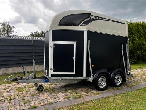 Atec 2 paards paarden trailer, Dieren en Toebehoren, Paarden en Pony's | Trailers en Aanhangwagens, Gebruikt, Hout, Ophalen