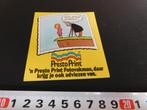sticker Presto Print 'n Fotovakman daar krijg je ook adviez*, Verzamelen, Ophalen, Zo goed als nieuw, Bedrijf of Vereniging