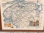 Geborduurde landkaart, Boeken, Atlassen en Landkaarten, Ophalen of Verzenden, 1800 tot 2000, Nederland, Landkaart