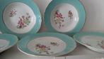 Franse Retro Vintage borden schaal bloemen gekleurde rand, Huis en Inrichting, Keuken | Servies, Ophalen of Verzenden, Zo goed als nieuw