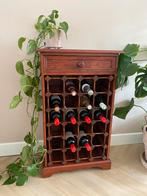 Vintage houten wijnrek, Huis en Inrichting, Ophalen of Verzenden, Zo goed als nieuw, Hout, 75 cm of meer