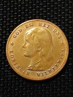 Gulden Wilhelmina 1897 tientje 10 gouden vergulding naslag, Postzegels en Munten, Verzenden, Goud, Koningin Wilhelmina, Losse munt