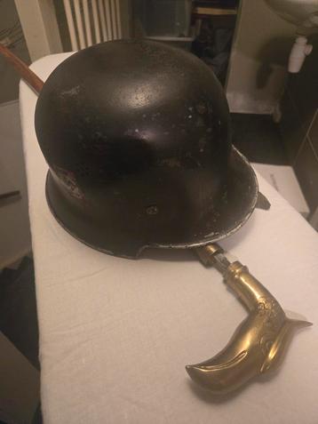 Duitse politie helm ww 2 beschikbaar voor biedingen