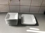 Witte borden Intermezzo vierkant, Huis en Inrichting, Keuken | Servies, Ophalen, Zo goed als nieuw, Porselein, Bord(en)