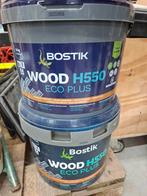 2x Bostik Parketlijm (halfvol) + Lijmkammen, Doe-het-zelf en Verbouw, Ophalen, Gebruikt, Overige kleuren, Lak