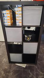 2x Ikea 8 vaks expedit kallax open kast vakkenkast 4x2 zwart, Huis en Inrichting, Kasten | Ladekasten, Ophalen, Gebruikt, 5 laden of meer