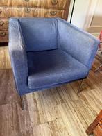 Ikea stoel met blauwe of groene bekleding, Blauw, Gebruikt, Stof, Eén