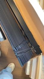 houten jaloezie €70, Ophalen, 100 tot 150 cm, Zwart, Zo goed als nieuw