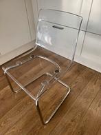 2 Transparante Ikea Tobias eetkamerstoelen, Ophalen, Zo goed als nieuw, Overige kleuren