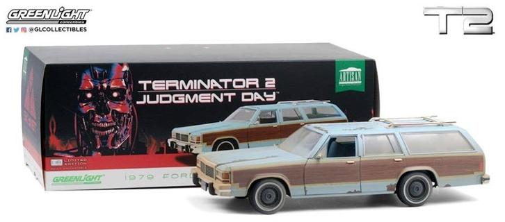 Terminator 2 Judgment Day Ford LTD Country Squire 1991, Hobby en Vrije tijd, Modelauto's | 1:18, Zo goed als nieuw, Auto, Overige merken