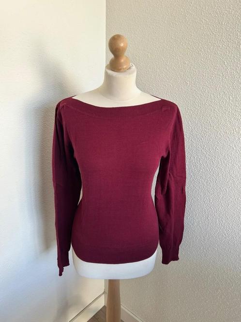 King Louie maat L wijnrode donkerrode trui top 2326, Kleding | Dames, Truien en Vesten, Zo goed als nieuw, Maat 42/44 (L), Rood