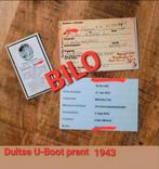 Duits Kriegsmarine U-Boot Sterbebild-Deathcard -Bidprent WK2, Ophalen of Verzenden, Marine, Duitsland