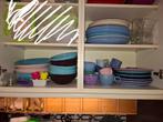 Roze/paars/blauw servies, Huis en Inrichting, Keuken | Servies, Ophalen, Gebruikt, Overige stijlen, Aardewerk