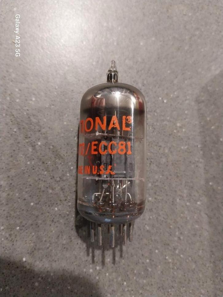Te koop 17 stuks National 12AT7 ECC81 Black plates GE., Audio, Tv en Foto, Buizenversterkers, Buis of Buizen, Ophalen of Verzenden