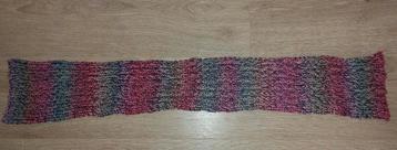 Veelkleurige gebreide meisjessjaal - 110x20 cm beschikbaar voor biedingen