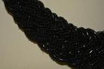 ketting, prachtige hals ketting van kraaltjes, A-zone, Ophalen of Verzenden, Zo goed als nieuw, Zwart, Overige materialen