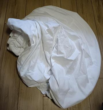 FLANEL molton wit hoeslaken 1.40 x 2.00 mtr (BG20) beschikbaar voor biedingen