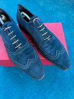 Greve Suede veterschoen UK10(44.5-45) Blauw, Verzenden, Zo goed als nieuw, Blauw