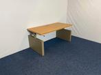 3 x Bureau Ahrend (directie - slinger), bamboe, 160 x 80 cm., Huis en Inrichting, Bureaus, Ophalen, In hoogte verstelbaar, Gebruikt