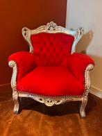 Barok kinder stoel fauteuil rood prinses, Ophalen of Verzenden, Zo goed als nieuw, Stoel(en)