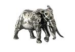 Massief zilveren Afrikaanse Olifant miniatuur, Ophalen of Verzenden, Zilver
