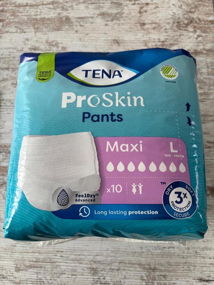 5 pakken Tena pants maxi L €44,50 incl. verz., Diversen, Verpleegmiddelen, Nieuw, Ophalen of Verzenden