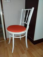 Originele jaren '70 stoel met oranje zitkussen., Gebruikt, Eén, Ophalen