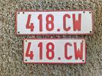 Vintage kentekenplaat nummerplaat België, Ophalen of Verzenden, Overige merken