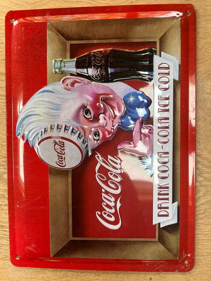 Coca Cola Emaille Reclamebord - Beperkte Oplage, Verzamelen, Merken en Reclamevoorwerpen, Zo goed als nieuw, Reclamebord, Ophalen