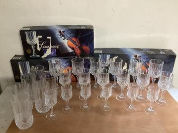 Kristallen Glazen Set - 18 Stuks beschikbaar voor biedingen