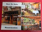 Monnickendam bij Purmerend Restaurant De Halte, Verzamelen, Ansichtkaarten | Nederland, Ophalen of Verzenden, 1940 tot 1960, Noord-Holland
