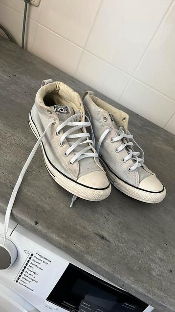 All Star Coverse 44/44,5 grijs/wit. Hoog model beschikbaar voor biedingen