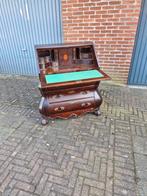 Leuk antiek noten secretaire bureau in gebruikt staat, Ophalen, Zo goed als nieuw