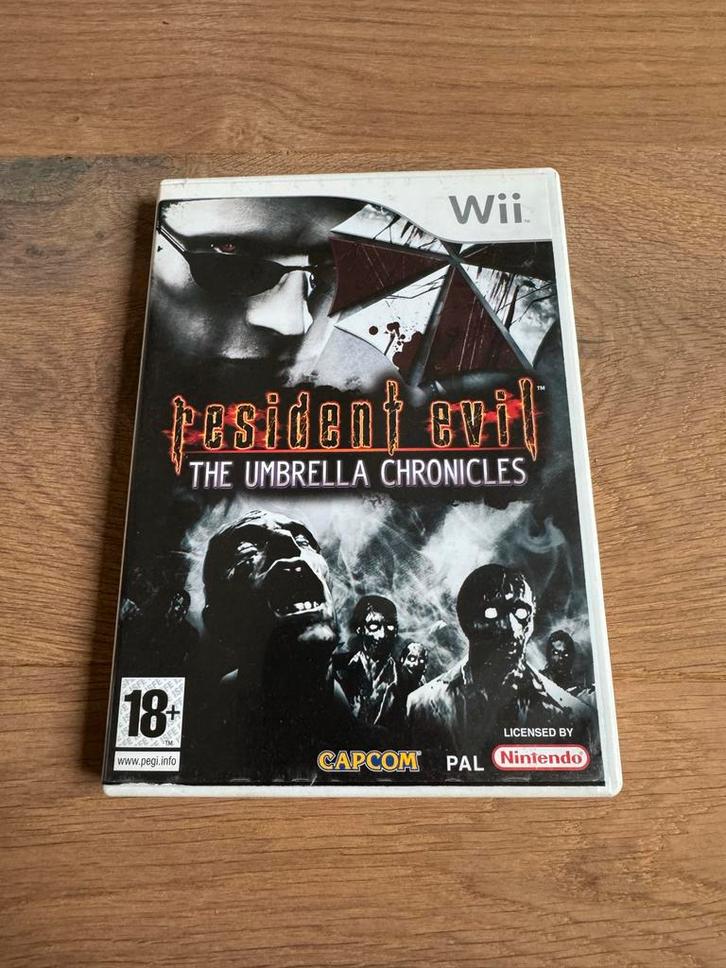 Resident Evil: Umbrella Chronicles - Wii, Spelcomputers en Games, Games | Nintendo Wii, Gebruikt, Shooter, 1 speler, Vanaf 18 jaar