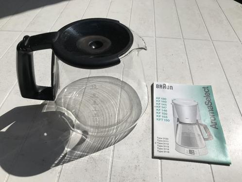 Glazen koffiekan merk Braun, Huis en Inrichting, Keuken | Keukenbenodigdheden, Zo goed als nieuw, Ophalen
