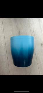 Blauwe bloempot, Ophalen of Verzenden, Zo goed als nieuw