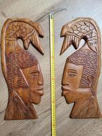 Houtgesneden muurdecoratie, Ophalen of Verzenden