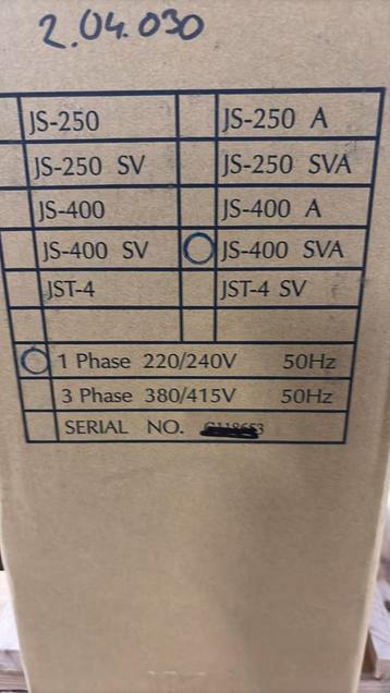Robu js400 SVA beschikbaar voor biedingen