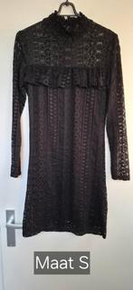 Zwart kanten jurkje maat S, Zwart, Ophalen of Verzenden, Zo goed als nieuw, Maat 36 (S)