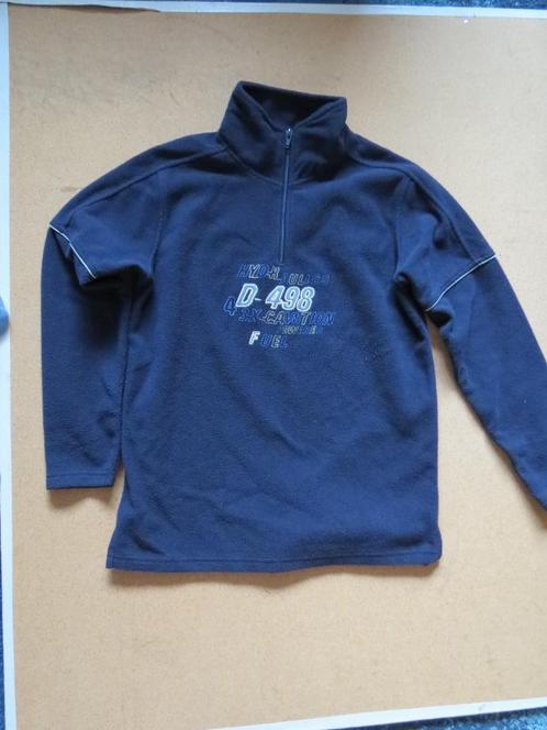 Mooie donkerblauwe fleecetrui, maat 146/152, Kinderen en Baby's, Kinderkleding | Maat 146, Gebruikt, Jongen, Trui of Vest, Ophalen of Verzenden