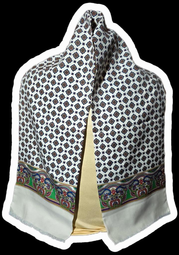 Paisley Heren Sjaal - 160x30cm dubbel geometrische vormen, Kleding | Heren, Mutsen, Sjaals en Handschoenen, Nieuw, Sjaal, Overige maten