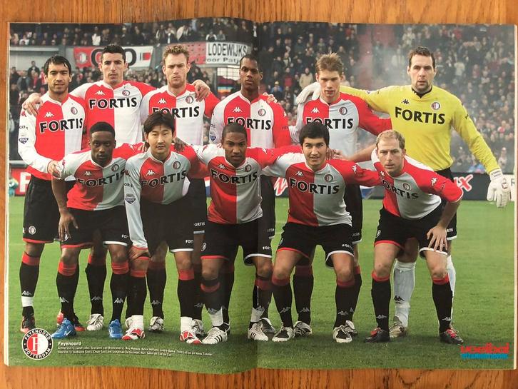 Mooie poster Feyenoord Rotterdam seizoen 2007/2008 - VI, Verzamelen, Sportartikelen en Voetbal, Zo goed als nieuw, Poster, Plaatje of Sticker