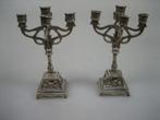 Antieke zilveren miniatuur kandelaars Haarlem uit ca. 1928, Verzenden, Zilver