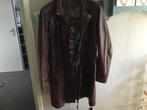 Mooi lange leren jas maat48 Carlo Sacchi maat 48, Kleding | Dames, Jassen | Zomer, Overige kleuren, Maat 46/48 (XL) of groter
