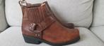 Lage biker boots 42 - 43 Kochmann bruin bruine brown leer, Kleding | Heren, Bruin, Boots, Ophalen of Verzenden, Zo goed als nieuw