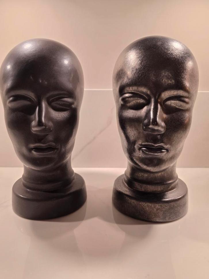 Scheurich 701 keramieken hoofden. West Germany., Antiek en Kunst, Antiek | Keramiek en Aardewerk, Ophalen of Verzenden